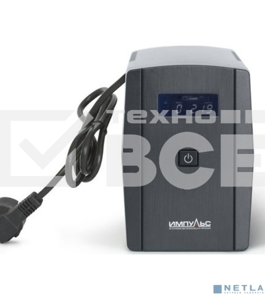 Источник бесперебойного питания Импульс JS10114 1000 ВА / 600 Вт, Tower, Schuko, LCD, Serial, USB