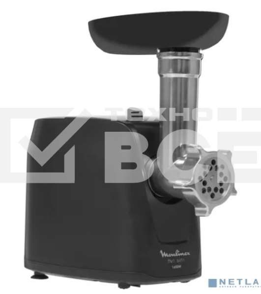 Мясорубка Moulinex ME112832 1600Вт черный/серебристый