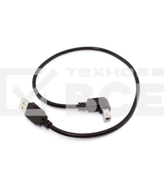 Кабель USB 2.0 на USB-B угол вверх 0,5 м