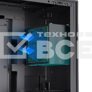 Корпус без блока питания JONSBO D41 STD Black ATX без БП, боковая панель из закаленного стекла, mini-ITX, micro-ATX, ATX, черный