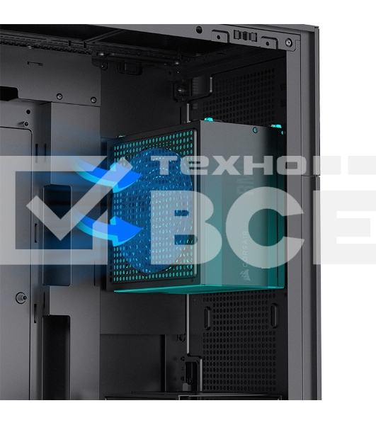 Корпус без блока питания JONSBO D41 STD Black ATX без БП, боковая панель из закаленного стекла, mini-ITX, micro-ATX, ATX, черный