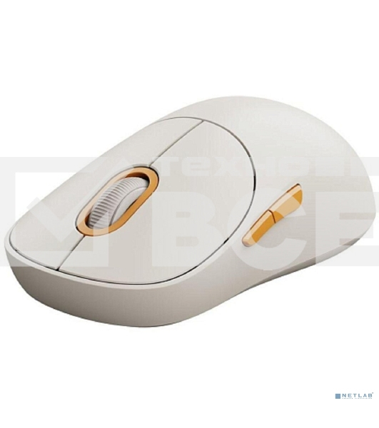 Мышь беспроводная Xiaomi Wireless Mouse 3 белый, 1200 dpi, радиоканал, Bluetooth, USB, кнопки - 5