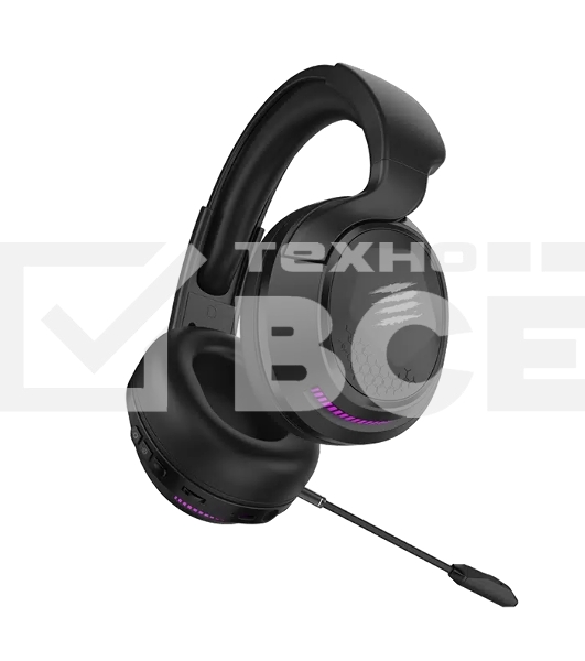 Гарнитура беспроводная игровая Mad Catz P.I.L.O.T. PRO черные (Bluetooth, 2.4 гГц, 3.5 мм jack, RGB подсветка, 50 мм, 930 мА·ч)