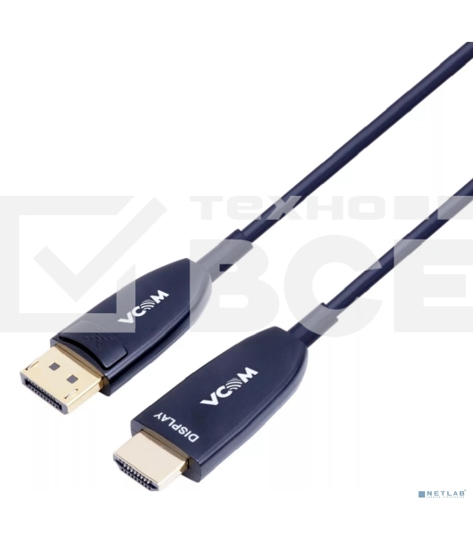 Активный оптический кабель VCOM DP1.2v-->HDMI2.0v 15м <D3752B-15.0>