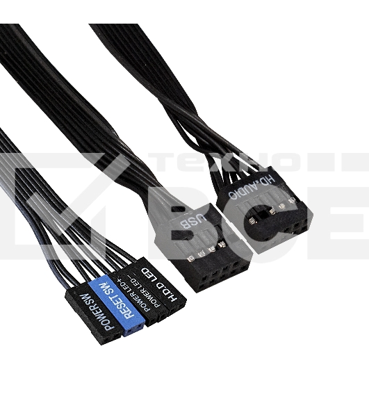 Компьютерный корпус Minitower ExeGate BA-309-UNS450 (mATX, БП UNS450 с вент. 12см, 2*USB, HD аудио, черный)