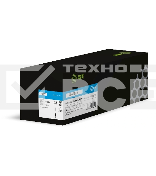 Картридж лазерный Cactus CS-MP2551C 842064 голубой (9500 стр.) для Ricoh type MPC2551E/C2051/С2551 с чипом