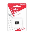 Карта памяти micro SDXC карта памяти Smartbuy 128GB Class 10 UHS-1 (без адаптера), фото 1