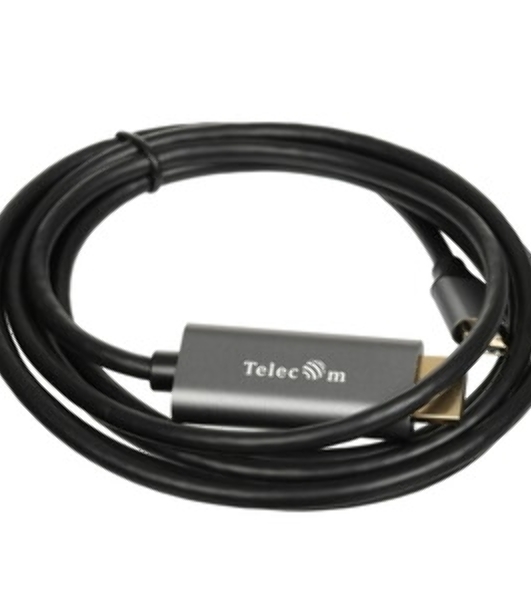 Кабель-адаптер USB3.1 Type-Cm --> HDMI A(m) 4K@60Hz, 1.8m, Telecom TCC008T-1.8M