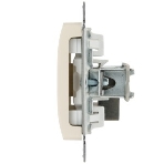 Механизм розетки TV 1-м СП Glossa 1DB беж. SchE GSL000291, фото2