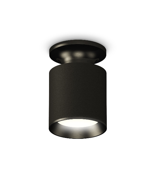 Светильник Ambrella Light XS6302100 SBK/PBK черный песок/черный полированный MR16 GU5.3 (N6902, C6302, N6103)