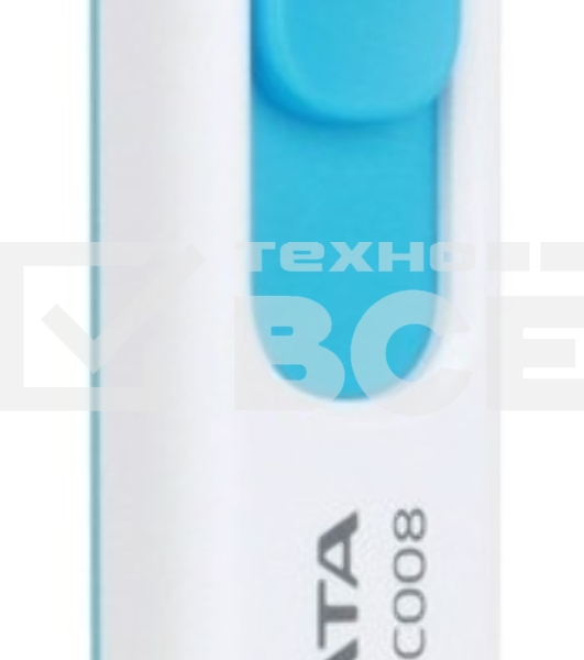 Флешка USB ADATA C008 (AC008-32G-RWE), 32Gb, USB 2.0, R/W 15/5, белый / синий