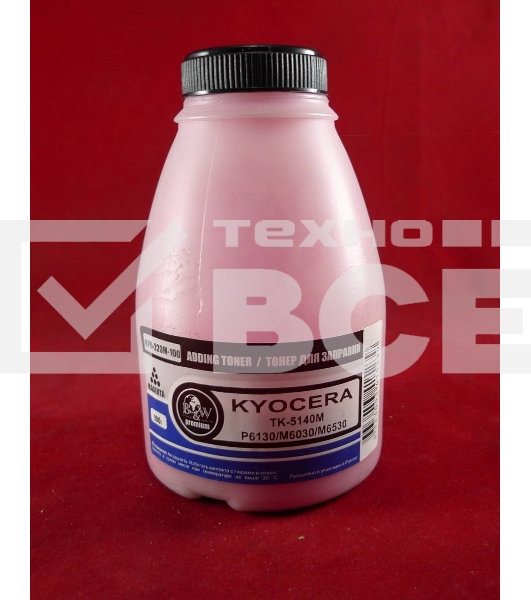 Тонер для Kyocera TK-5140M, P6130/M6030/M6530 Magenta (фл. 100г) 5K Black&White Premium