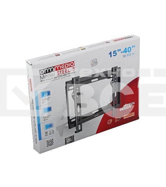 Кронштейн ARM Media STEEL-5 черный, для LED/LCD TV 15
