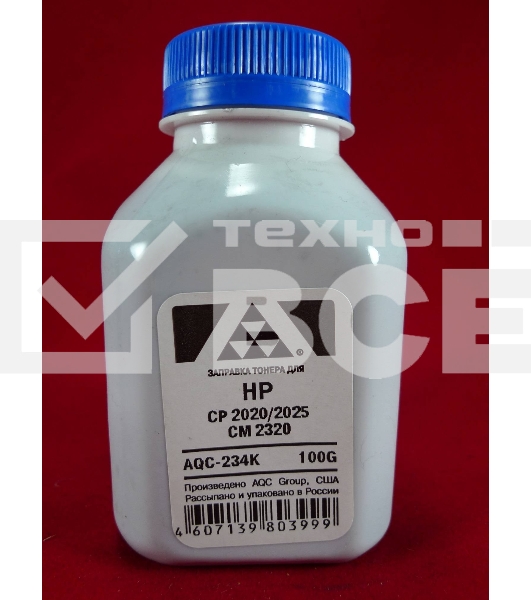 Тонер HP CP2020/2025/CM2320 Black, (фл.100г.) AQC фас. Россия