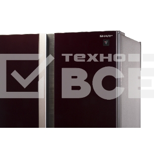Холодильник Sharp SJ-GX98PRD темно-бордовый трёхкамерный Side by Side 394/211 л морозилка снизу