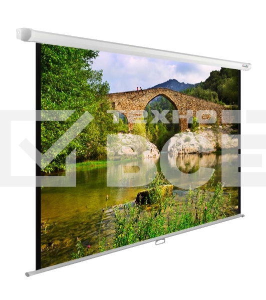 Экран Cactus 220x165см WallExpert CS-PSWE-220x165-WT 1:1 настенно-потолочный рулонный белый
