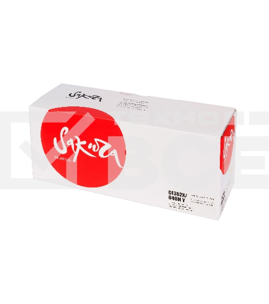 Картридж лазерный Sakura SACF362X/040HY для HP Color LaserJet Enterprise M553n/553X/553dn HP Color LaserJet Enterprise M552dn, и для Canon i-SENSYS LBP-710/712, желтый, 10 000к.