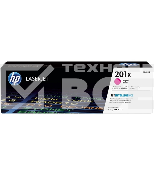 Тонер Картридж HP 201X CF403X пурпурный для HP CLJ Pro M252/M277 (2300стр.)