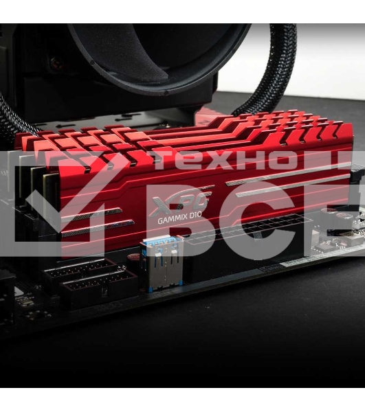 Оперативная память XPG Gammix D10, DDR4, 32GB (2x16GB), 3200MHz, CL16, UDIMM, с радиатором, черный