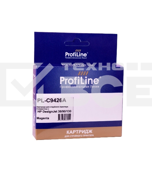 Струйный картридж PL-C9426A (№85) для принтеров HP DesignJet 30/90/130 с чернилами Magenta ProfiLine