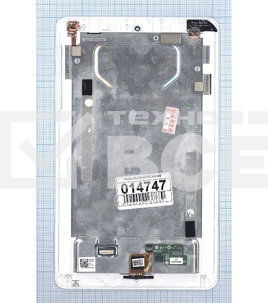 Модуль (матрица + тачскрин) для Acer Iconia One 8 B1-820 черный с белой рамкой