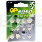 Набор алкалиновых пуговичных батареек GP ACM02F-2CR12 120/1440 - 12 шт. в блистере, фото 1