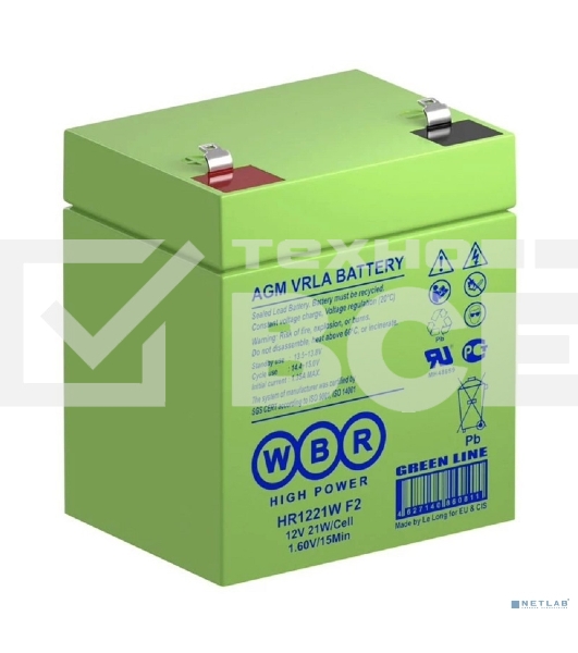 Батарея WBR HR 1221W (12V 5Ah) F2