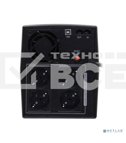 Источник бесперебойного питания CyberPower UT2200EG ИБП {Line-Interactive, Tower, 2200VA/1320W USB/RJ11/45/USB charger A/C (4 EURO) NEW, 12В/9 Ач х 1}