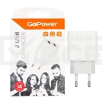 Сетевое З/У GoPower GP2U 2USB 2.4A 12W белый (1/108), фото4