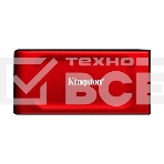 Твердотельный накопитель Kingston External SSD XS1000, 2000GB, Type-C/A, USB 3.2 Gen 2, R/W 1050/1000MB/s, 70x33x14mm, 29g., Red (5 лет), фото6