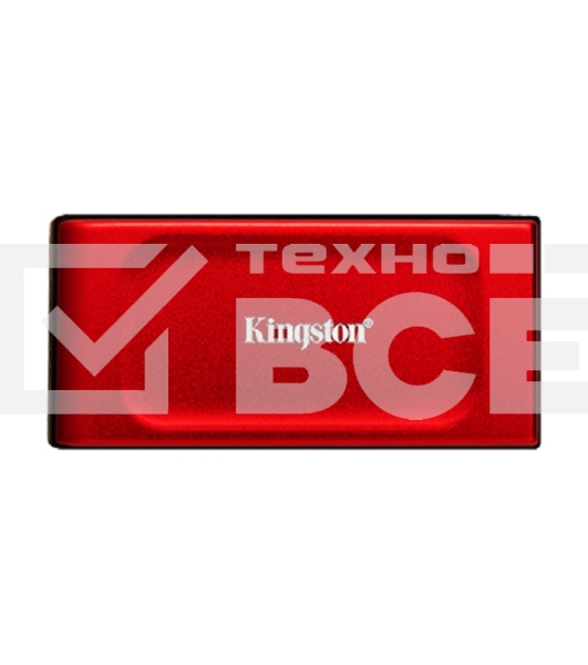Твердотельный накопитель Kingston External SSD XS1000, 2000GB, Type-C/A, USB 3.2 Gen 2, R/W 1050/1000MB/s, 70x33x14mm, 29g., Red (5 лет)