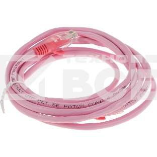 Патч-корд Premier PP12-2M/RO 1000Гбит/с UTP 4 пары cat5E CCA molded 2м розовый RJ-45 (m)-RJ-45 (m)