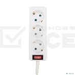 Удлинитель PROconnect 3 гнезда, 10 м, 3х0.75 мм², с/з, с кнопкой, белый, фото4