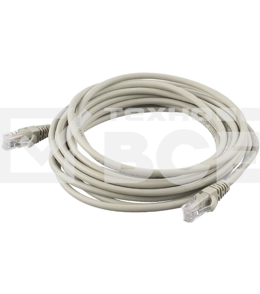 Кабель GOPOWER PATCH RJ-45(M)-RJ-45(M) 00-00029037 5M GREY