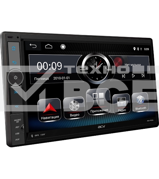 Автомагнитола ACV AD-7024 2DIN 4x45Вт 2000Mb Android 11 6.9