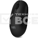 Мышь беспроводная SVEN RX-222W черный, 1800 dpi, радиоканал, Bluetooth, USB, кнопки - 4, фото 1