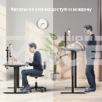 Моторизированный стол ONKRON WDT221E-B с регулировкой по высоте, черный, фото9