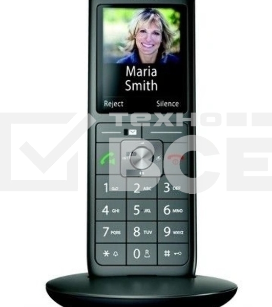 Дополнительная трубка Dect Gigaset CL660HX HSB RUS черный для CL660