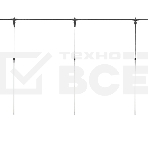 Гирлянда Neon-night 'Тающие сосульки' комплект 10 шт. х 50 см, шаг 100 см, 600 LED теплый белый, черный каучук, IP67, 24В, соединяется, фото 1