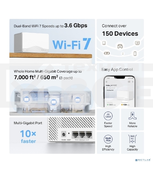 Mesh-система Mercusys Halo H25BE(3-pack)