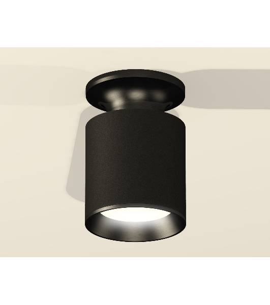 Светильник Ambrella Light XS6302100 SBK/PBK черный песок/черный полированный MR16 GU5.3 (N6902, C6302, N6103)