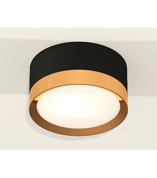 Светильник Ambrella Light XS8102004 SBK/PYG черный песок/золото желтое полированное GX53 (C8102, N8124)