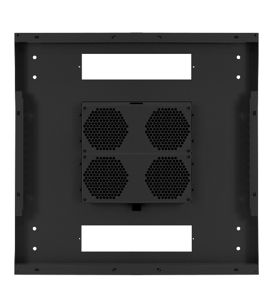 Шкаф телекоммуникационный 19' напольный 42U ExeGate EC-FS-42U.800.1000.V.V.BLACK (19”, 42U, 800x1000x2054mm (ШхГхВ), передняя перфорированная дверь, задняя двойная перфорированная дверь, съемные боковые панели, пыле- и влагозащита IP20, встроенный вентиляционный модуль, 1 полка в комплекте, черный RAL 9004, 3 коробки)