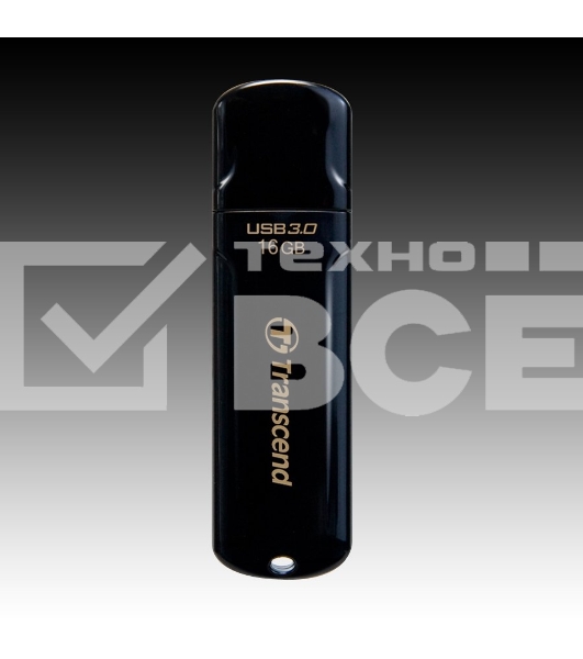 Флешка USB Transcend JetFlash 700 (TS16GJF700), 16Gb, USB 3.0, R/W 70/20, черный