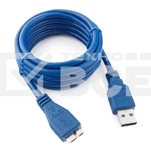 Кабель USB 3.0 для соед. 1.8м А-microB (5 pin) Gembird PRO позол.конт., пакет CCP-mUSB3-AMBM-6