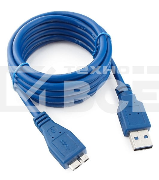 Кабель USB 3.0 для соед. 1.8м А-microB (5 pin) Gembird PRO позол.конт., пакет CCP-mUSB3-AMBM-6