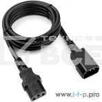 Кабель питания сист.блок-монитор Cablexpert PC-189-1-1.8M, 1.8м, C13-C14, 3x1кв.мм., черный, с заземлением, фото7