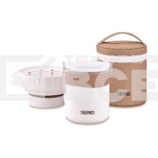 Термос Thermos JBS-360 0.36 л. бежевый/белый с чехлом (135223)