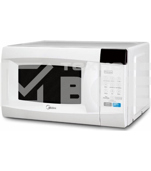 Микроволновая печь Midea EM720CKE белый, 20 л, 700 Вт, переключатели - сенсор