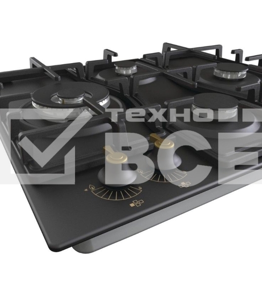 Газовая варочная поверхность Gorenje GW6D42CLB черный